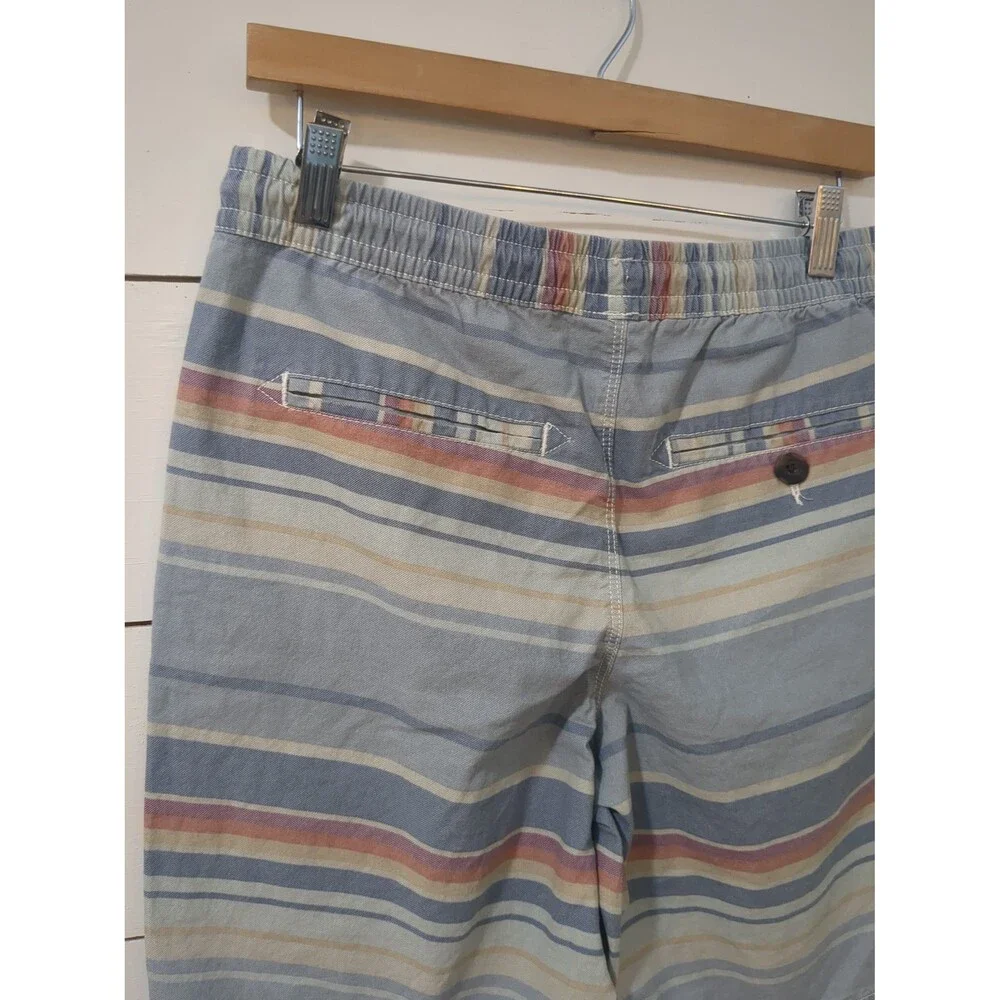 Urban pipeline 100% cotton S striped men's shorts coastal beach